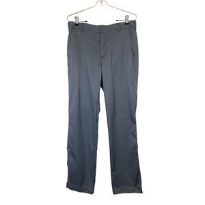 NIke Golf Dri-Fit Gray Straight Leg Pants Men Sz 30x32 Flat Front Stretch Active